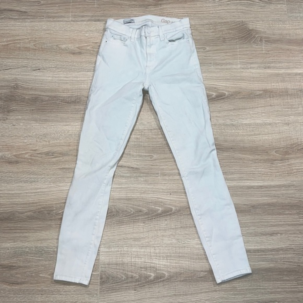 Gap white true skinny‎ jeans